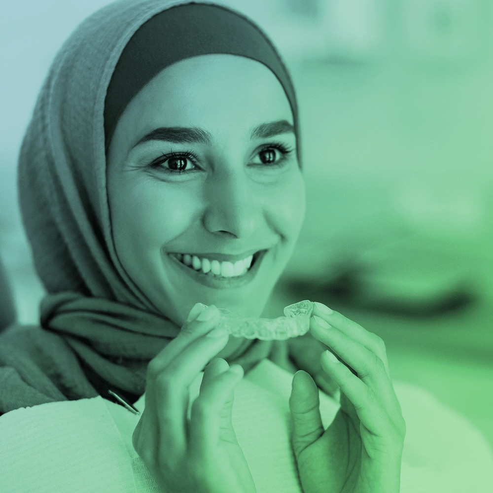 Patient having invisalign.